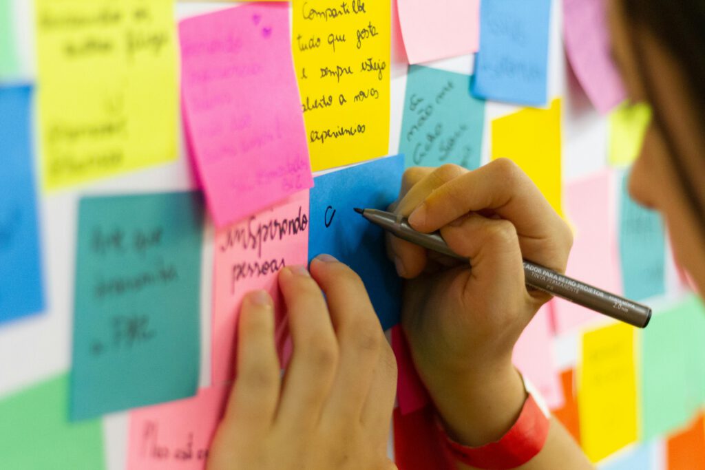 les post it pour le travail collectif